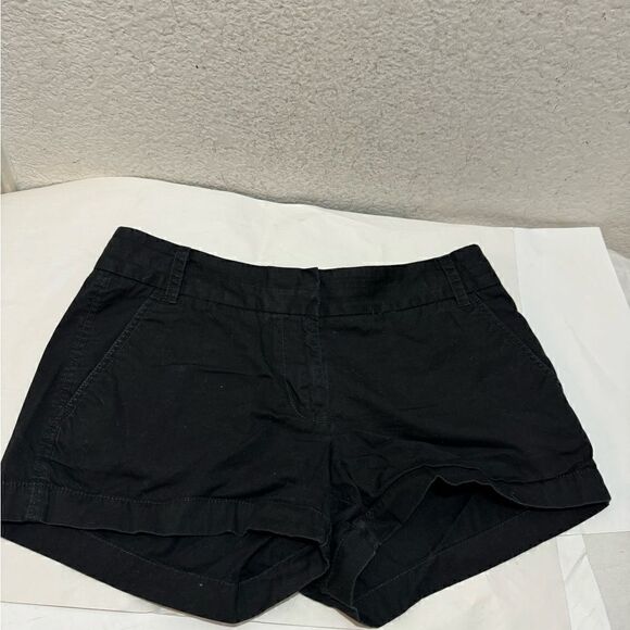 J. Crew Women's black Chino Broken-In Cotton Shorts Size 4 GUC - Picture 3 of 6